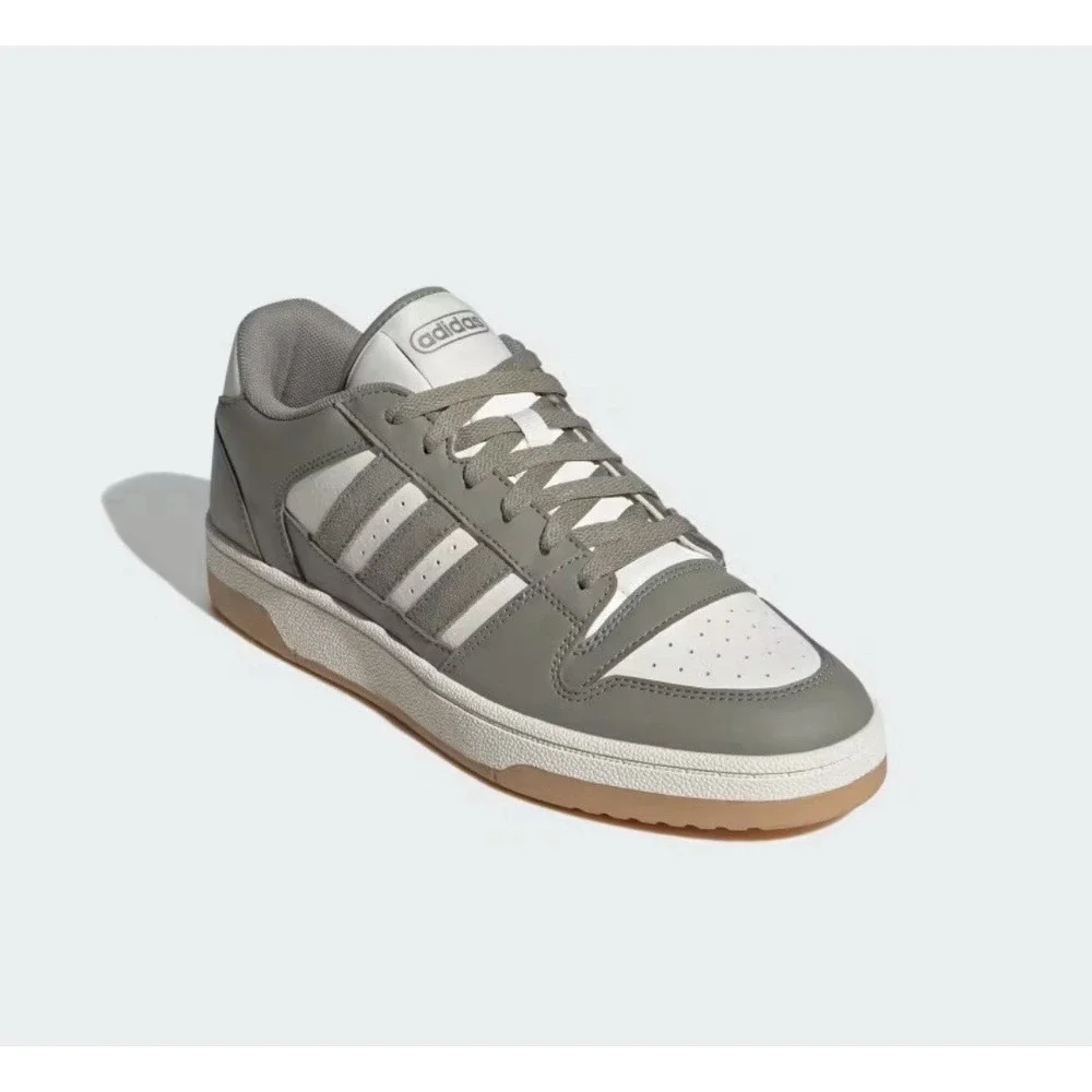 adidas Break Start Silver Pebble/Chalk White Men's Sneakers New W/ Box - IH7966